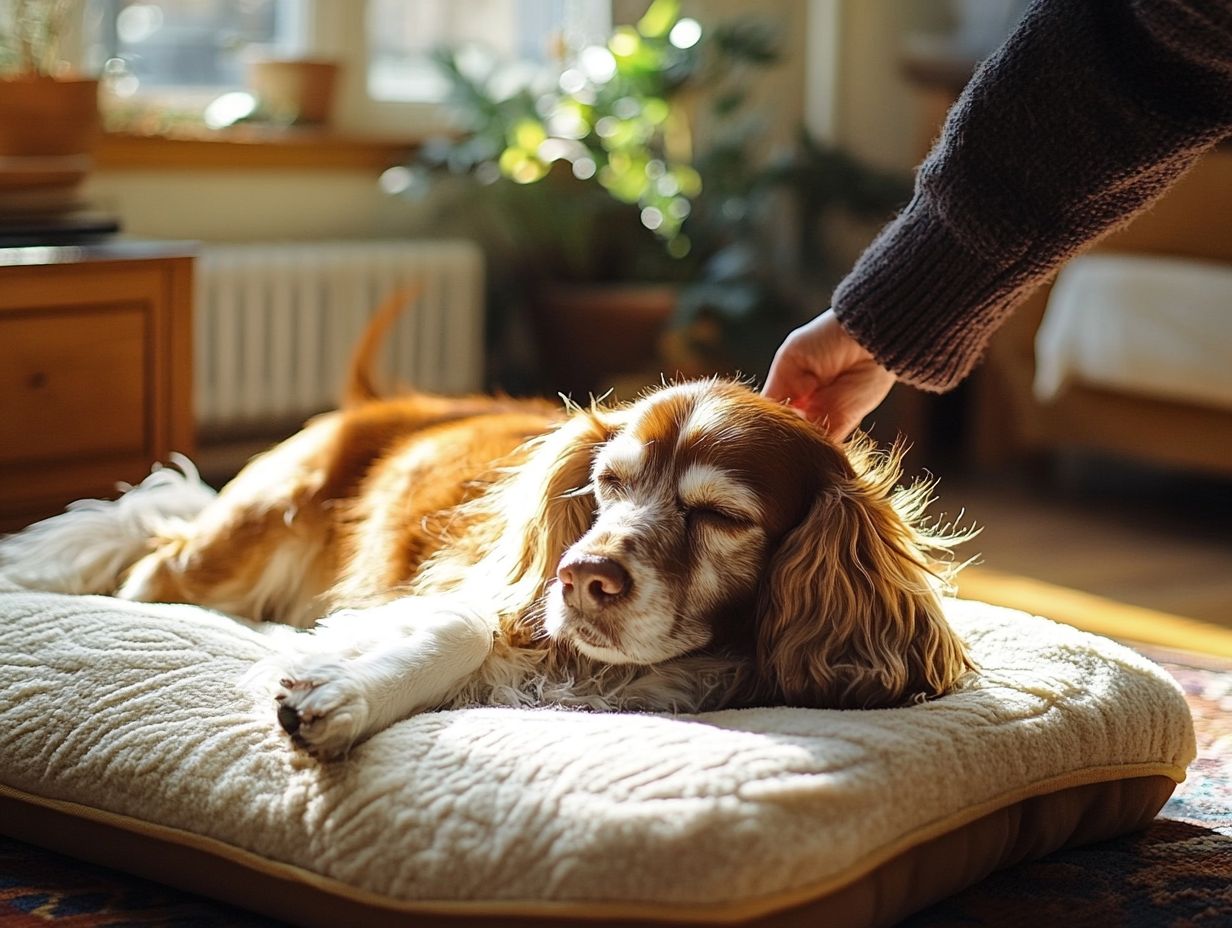 A happy dog enjoying calm activities to prevent anxiety.