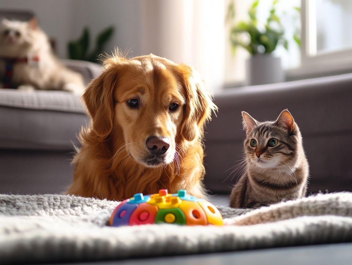 A collection of games for relieving pet anxiety