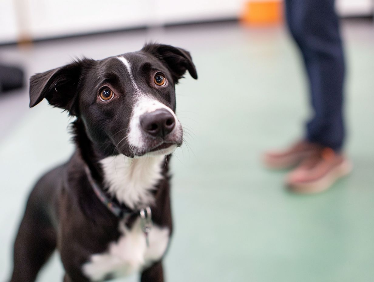 Image depicting signs of an anxious pet