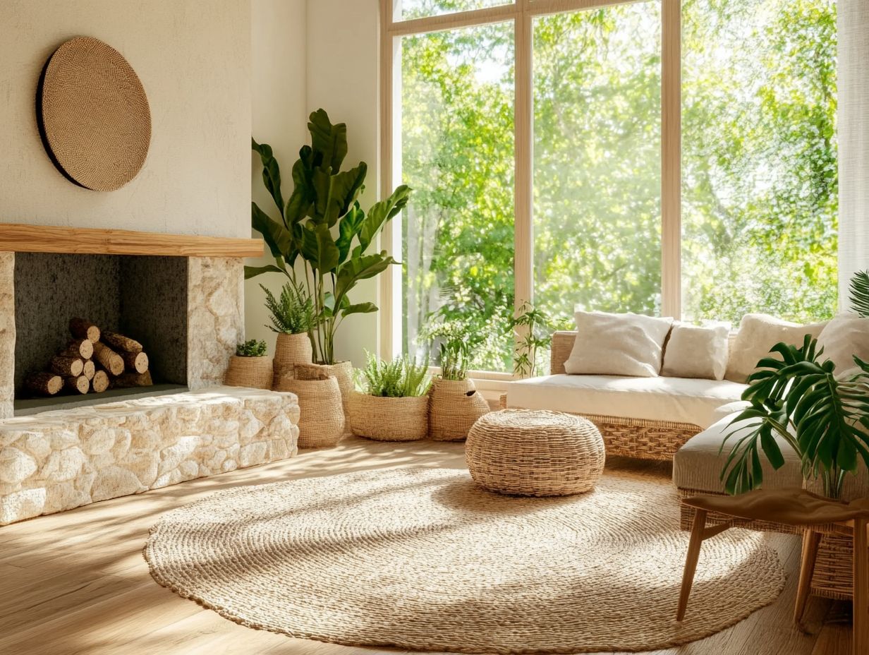 Bright living room with natural light