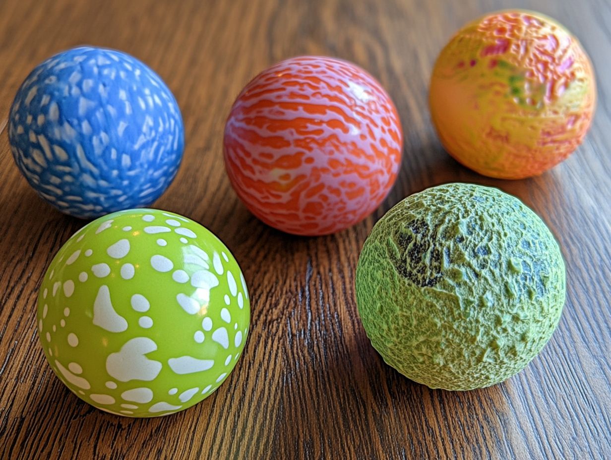 Image showing various types of stress balls.