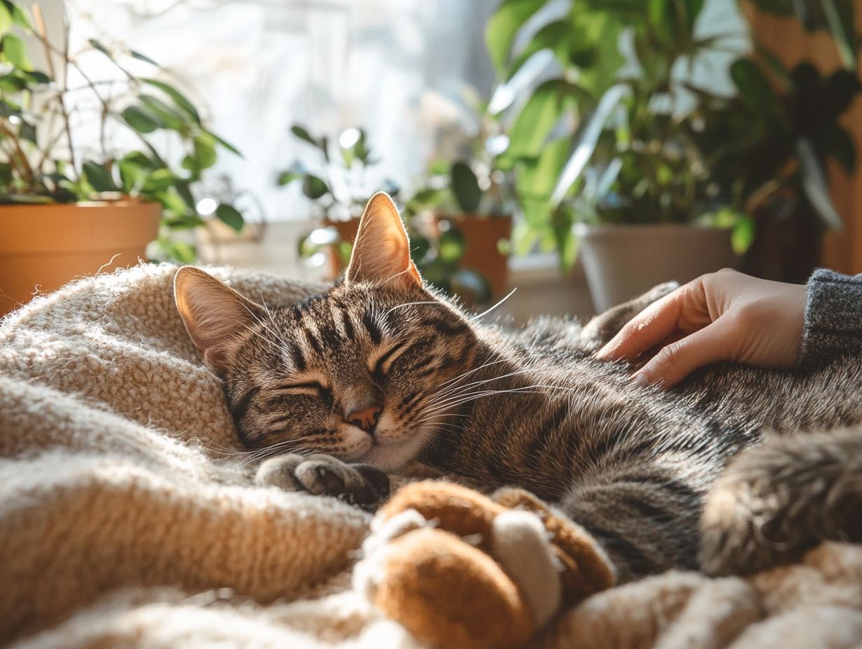 Image showing tips for calming an anxious cat