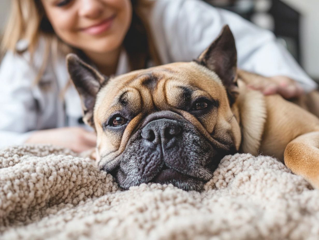 Pet owner discussing care with a vet to reduce stress