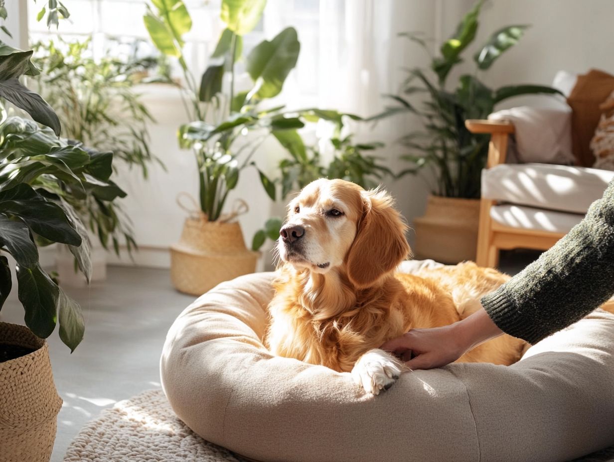 A serene space for dogs to relax in