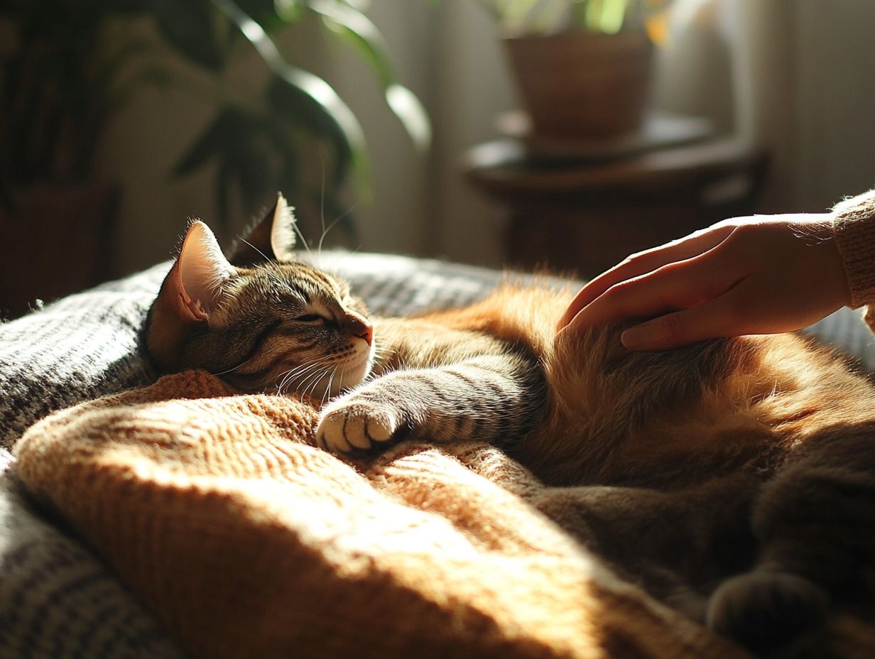 Image illustrating key takeaways for managing cat anxiety