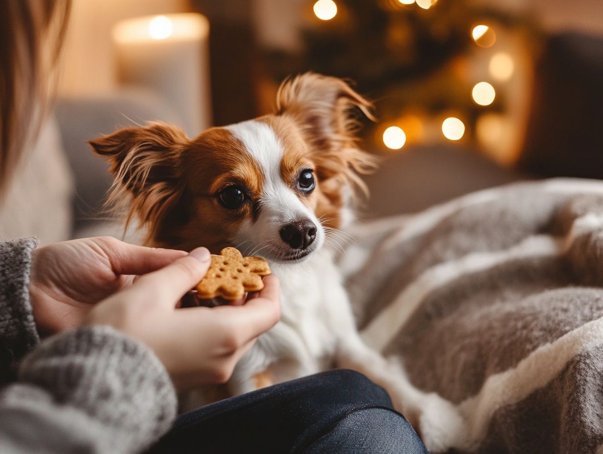 What is positive reinforcement for anxious pets?