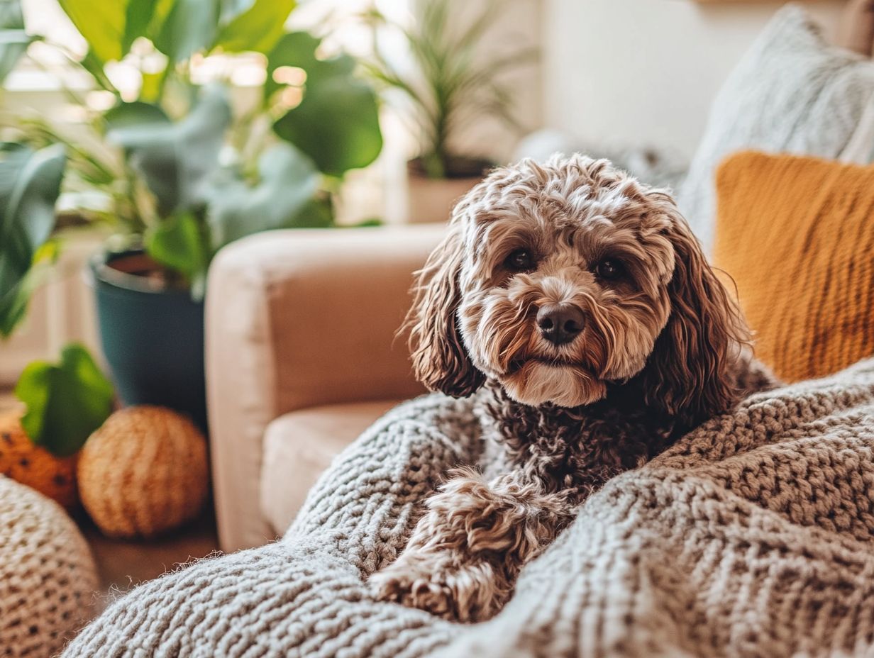 A peaceful home environment for managing pet anxiety