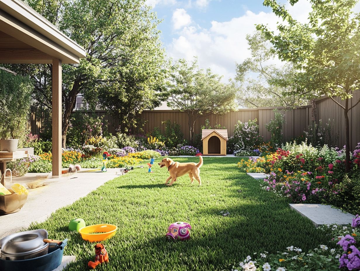 A cozy outdoor shelter for dogs