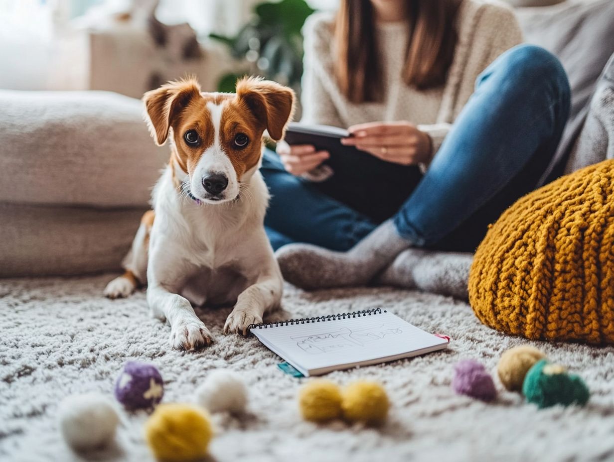 A visual guide to creating a training schedule for anxious pets