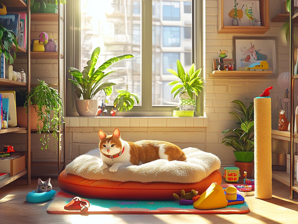 Example of a cozy pet-friendly zone in an apartment.