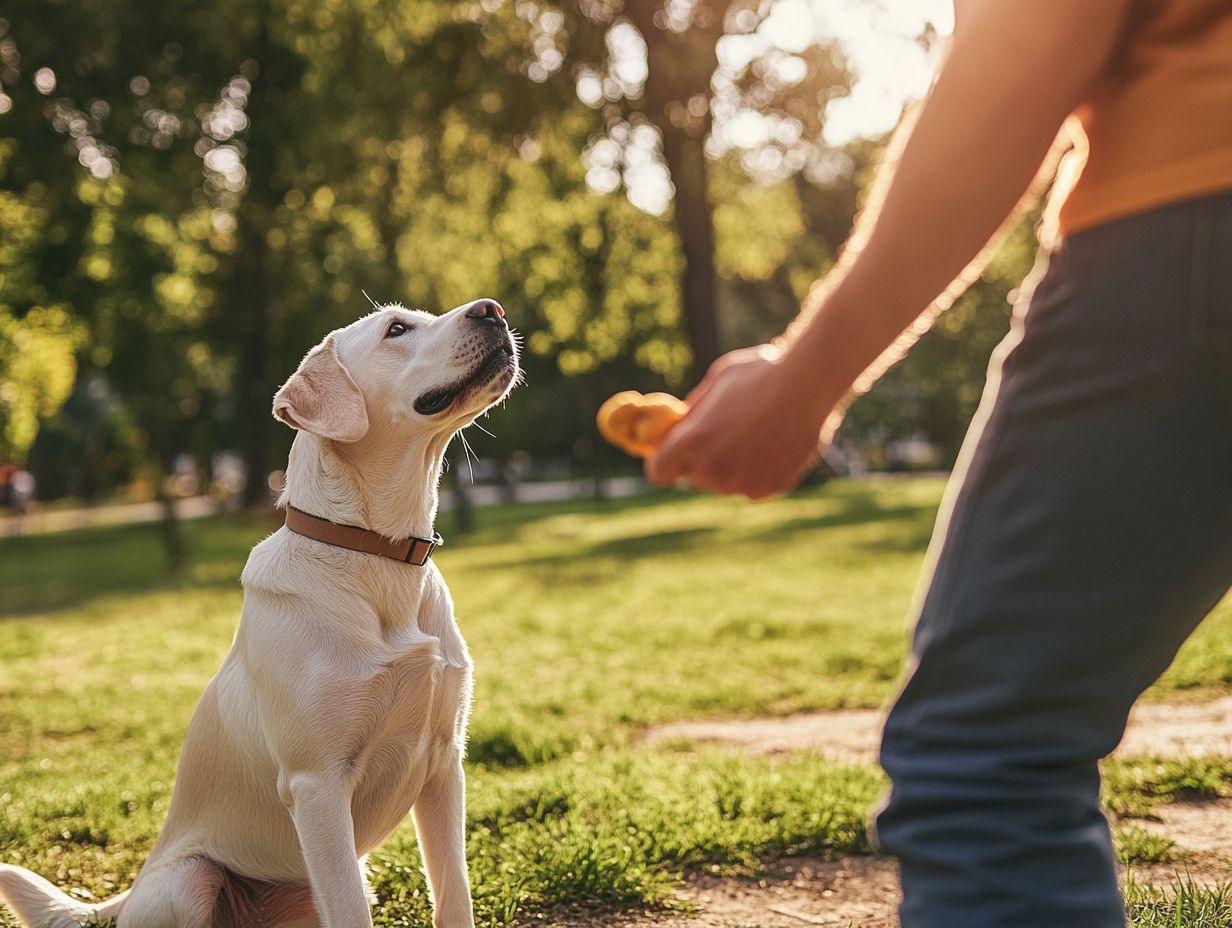 How does positive reinforcement work in obedience training?