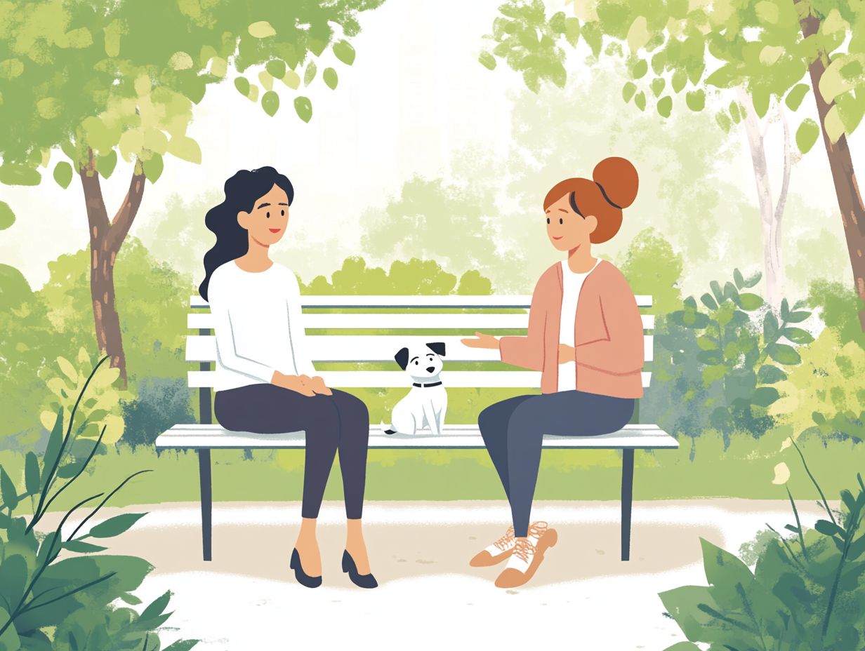 Image depicting a pet counselor working with a dog.