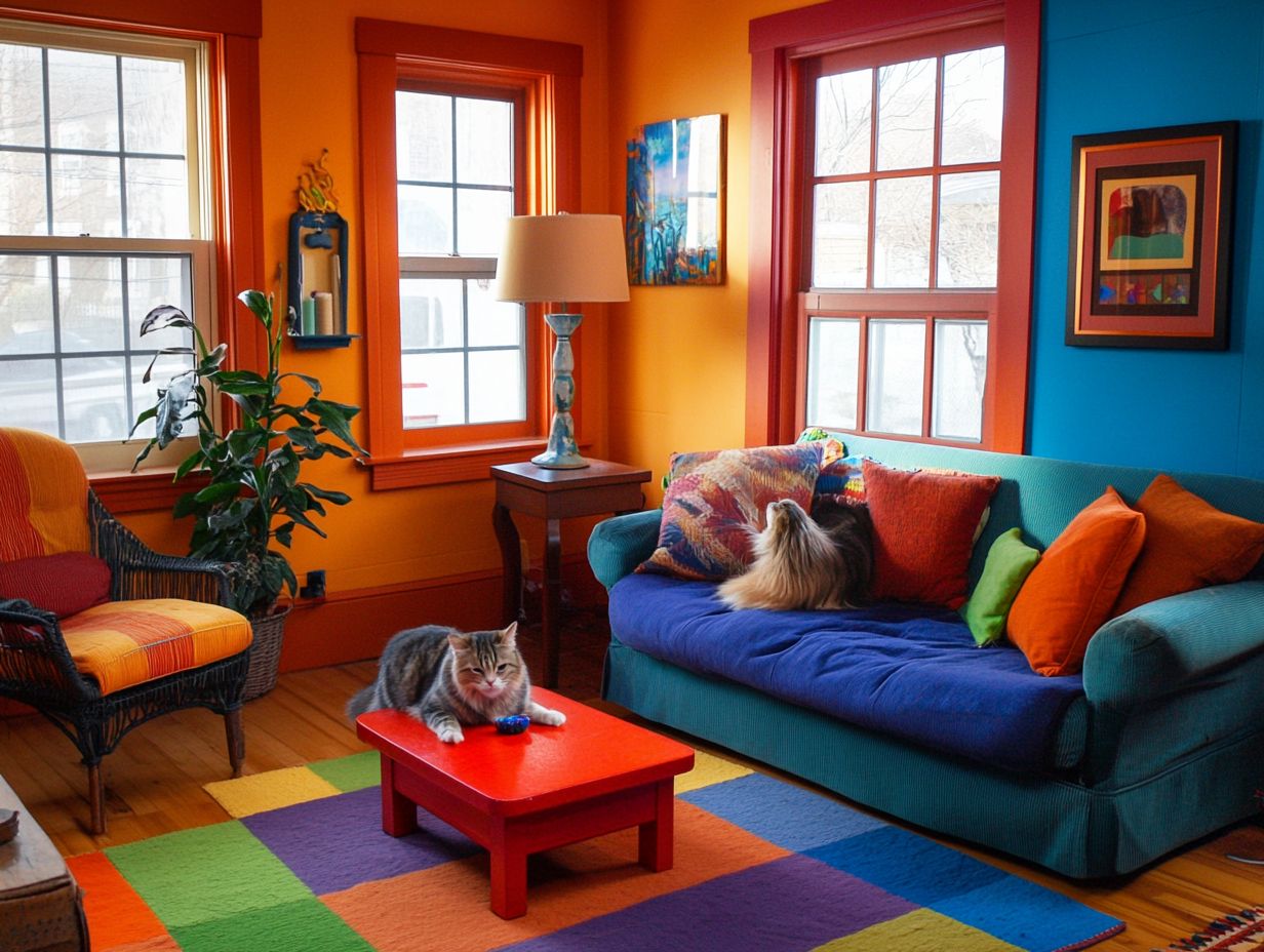 Can the color scheme of a room affect my pet's behavior?