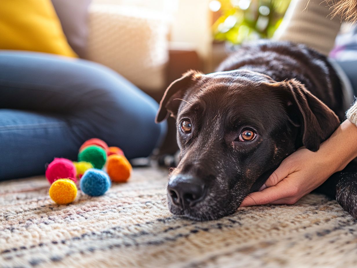 An image illustrating common triggers for pet anxiety