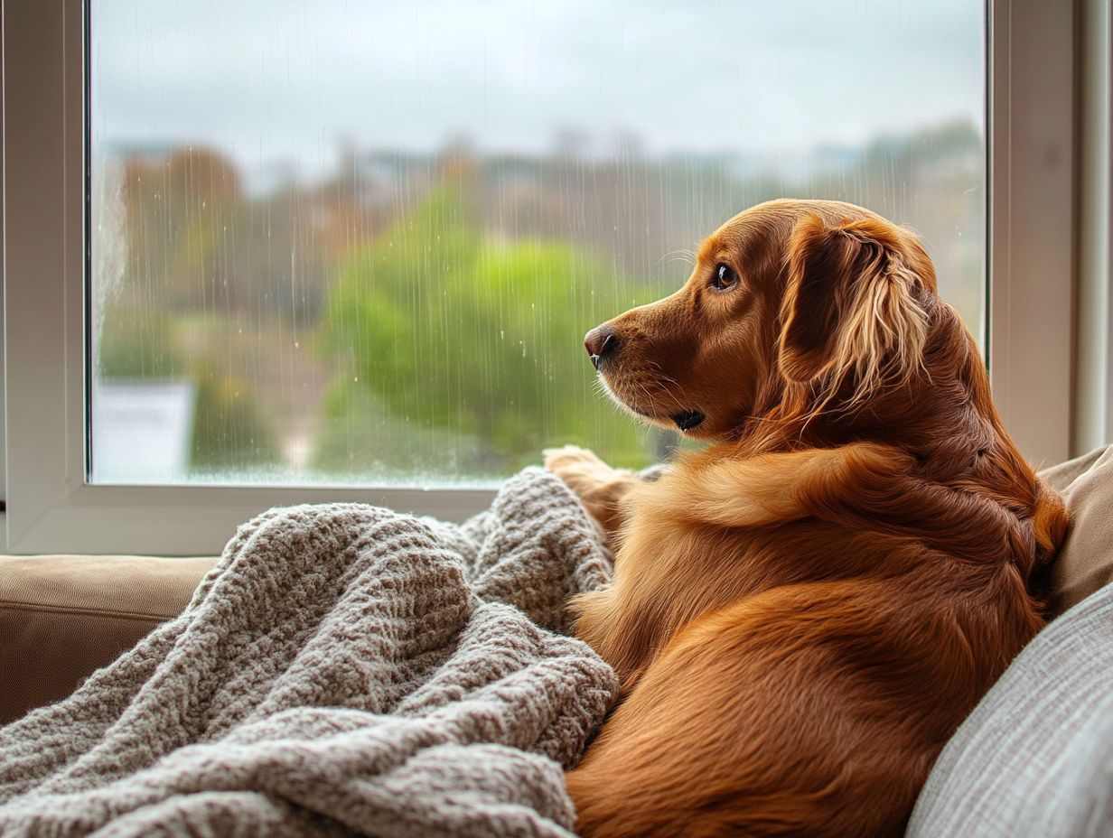 How does weather affect pet anxiety?