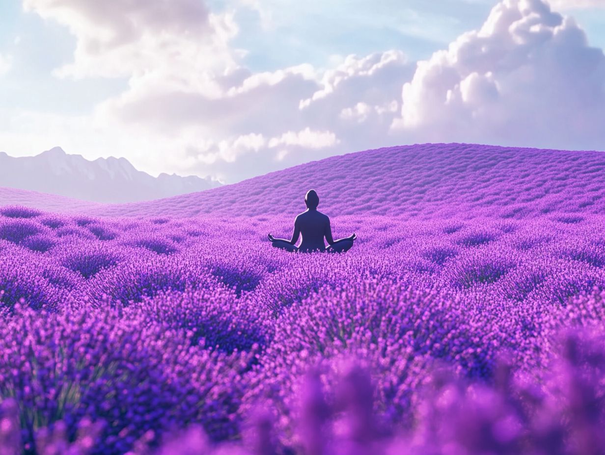 Diagram illustrating key takeaways about lavender and anxiety relief.