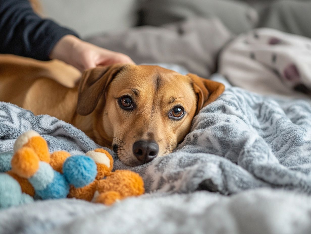 A dog enjoying a calm environment