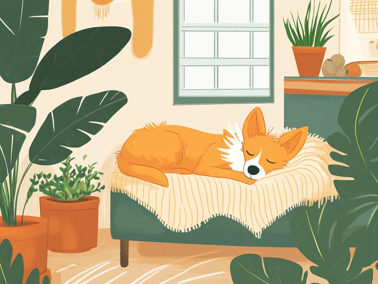 A cozy nook for anxious pets