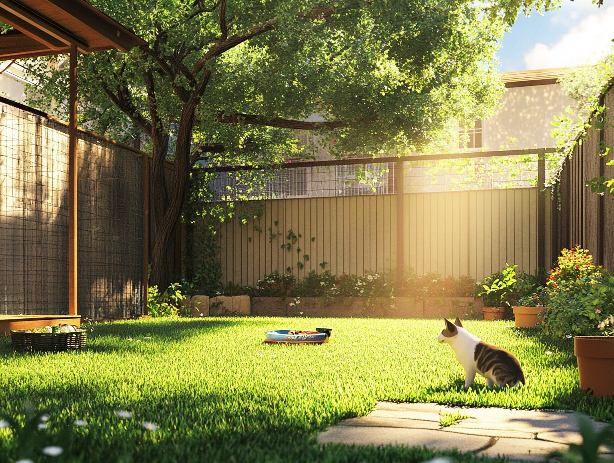 A beautiful outdoor space with pet-friendly plants