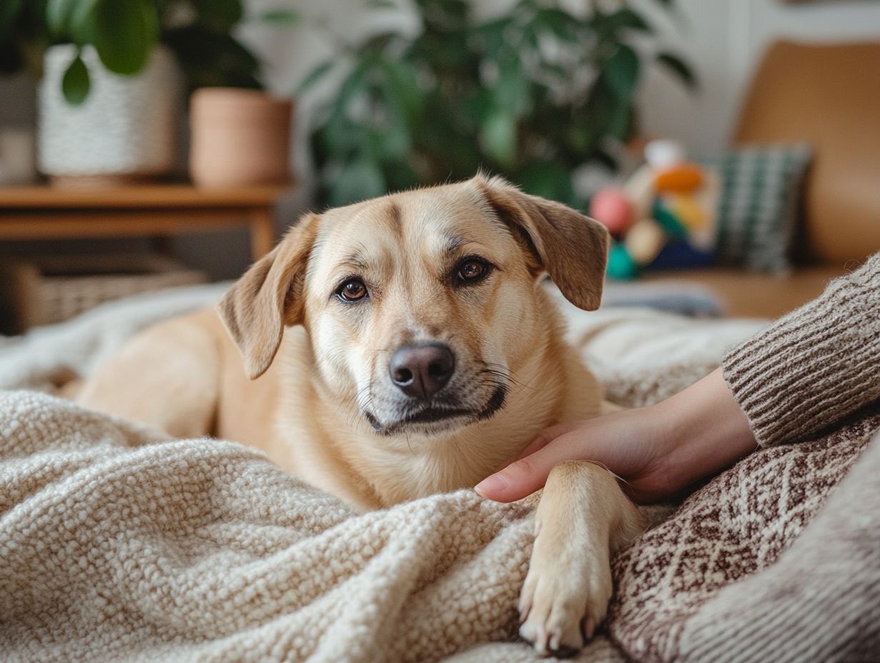 A visual guide to encouraging calm behavior in anxious pets