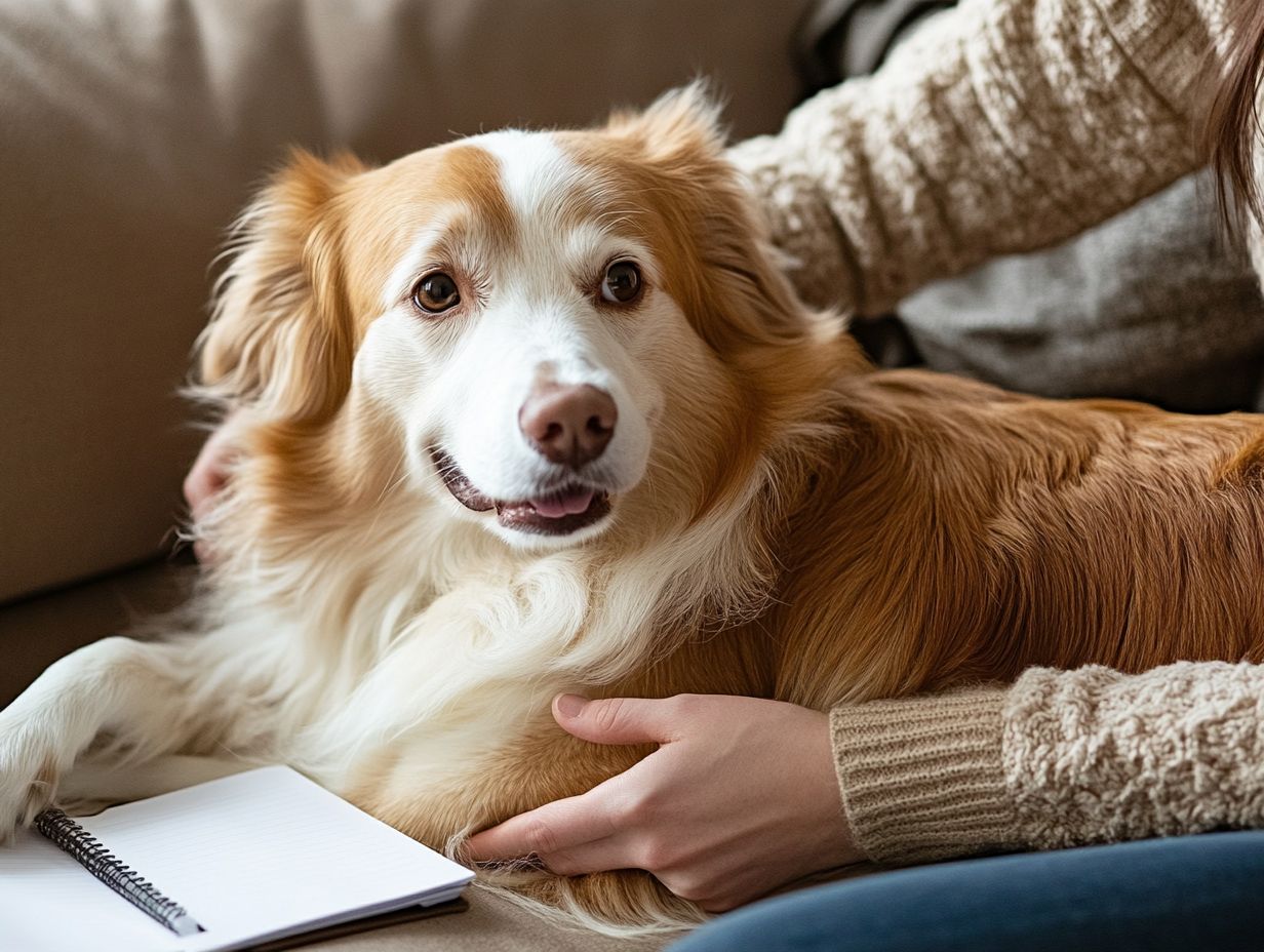 An informative image about FAQs related to pet anxiety.