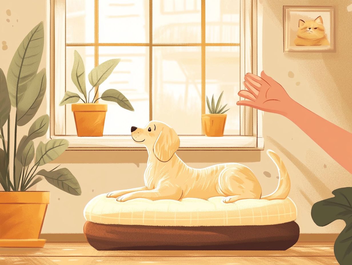 A calming space for anxious pets