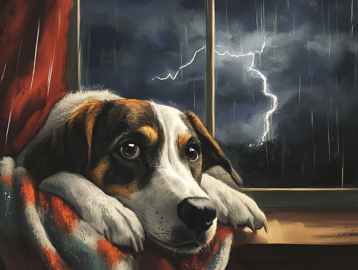 How can I prepare my pet for a thunderstorm?