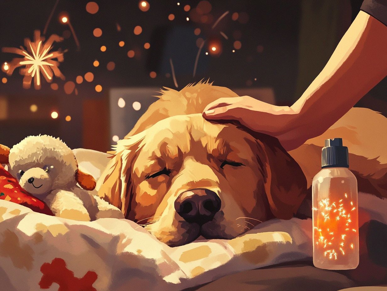 What can I do to help my pet with anxiety during fireworks?