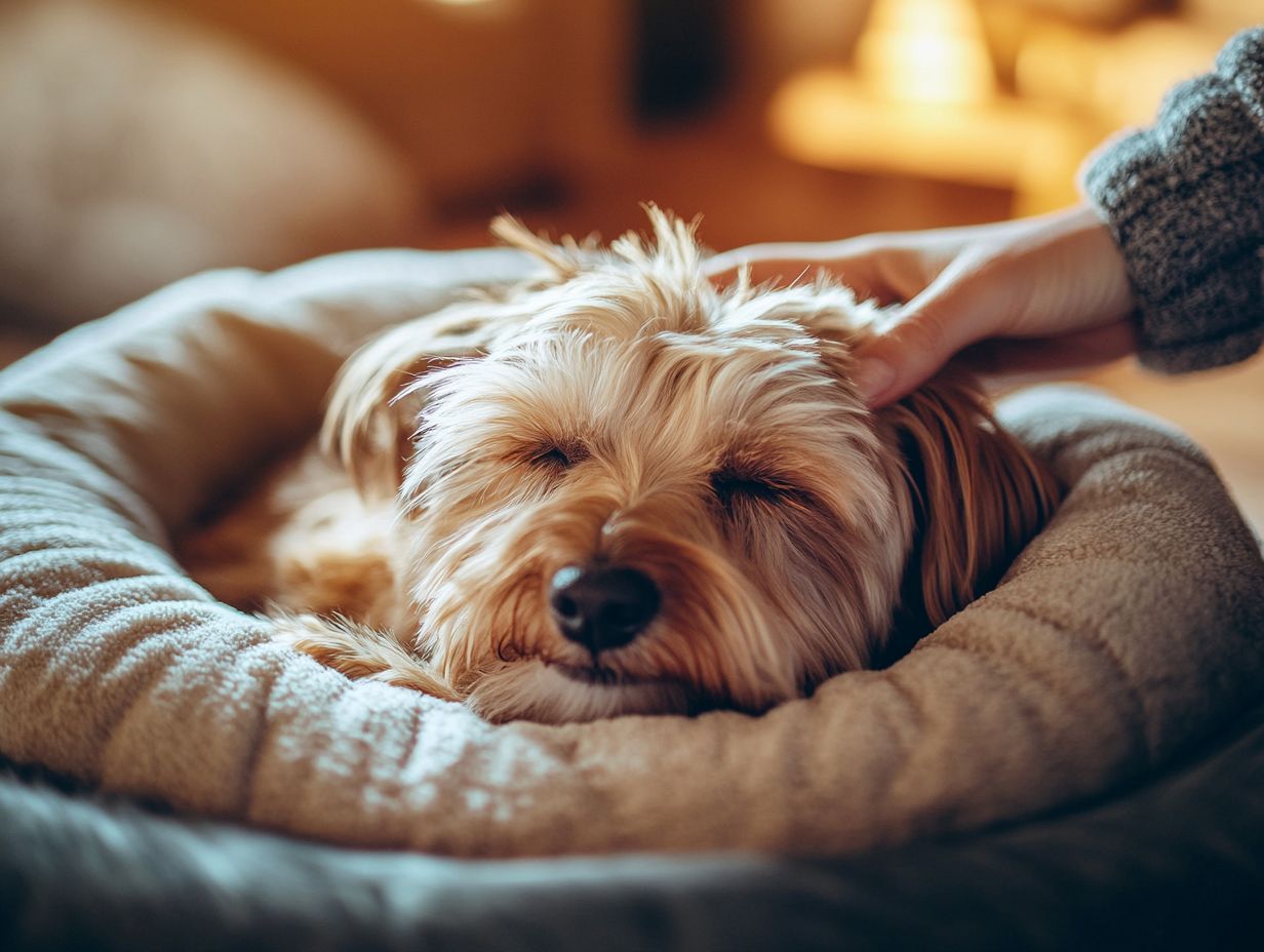 Image showing a veterinarian consulting with a pet owner about anxiety management for dogs