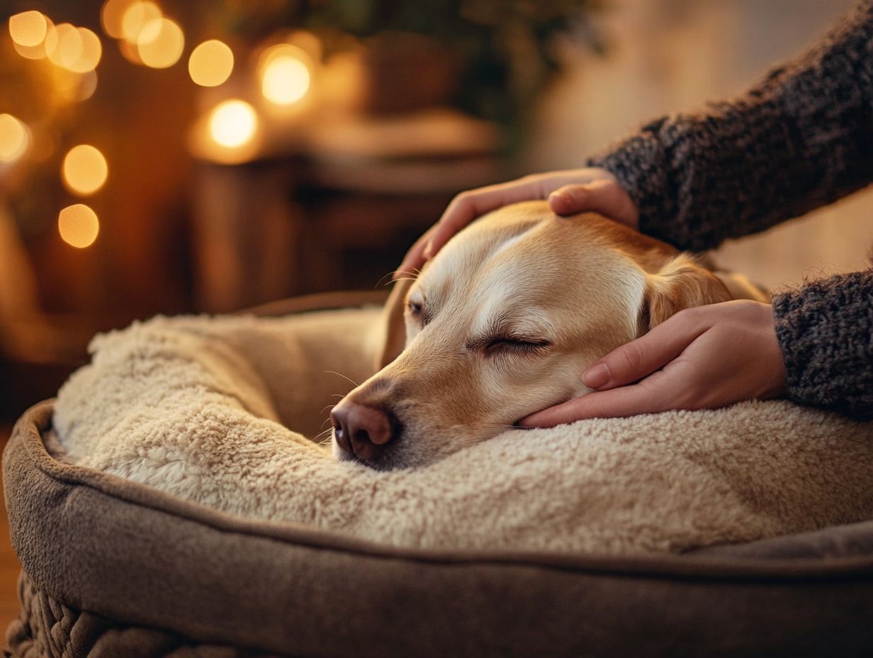 A joyful pet happily settled in a safe and cozy environment.