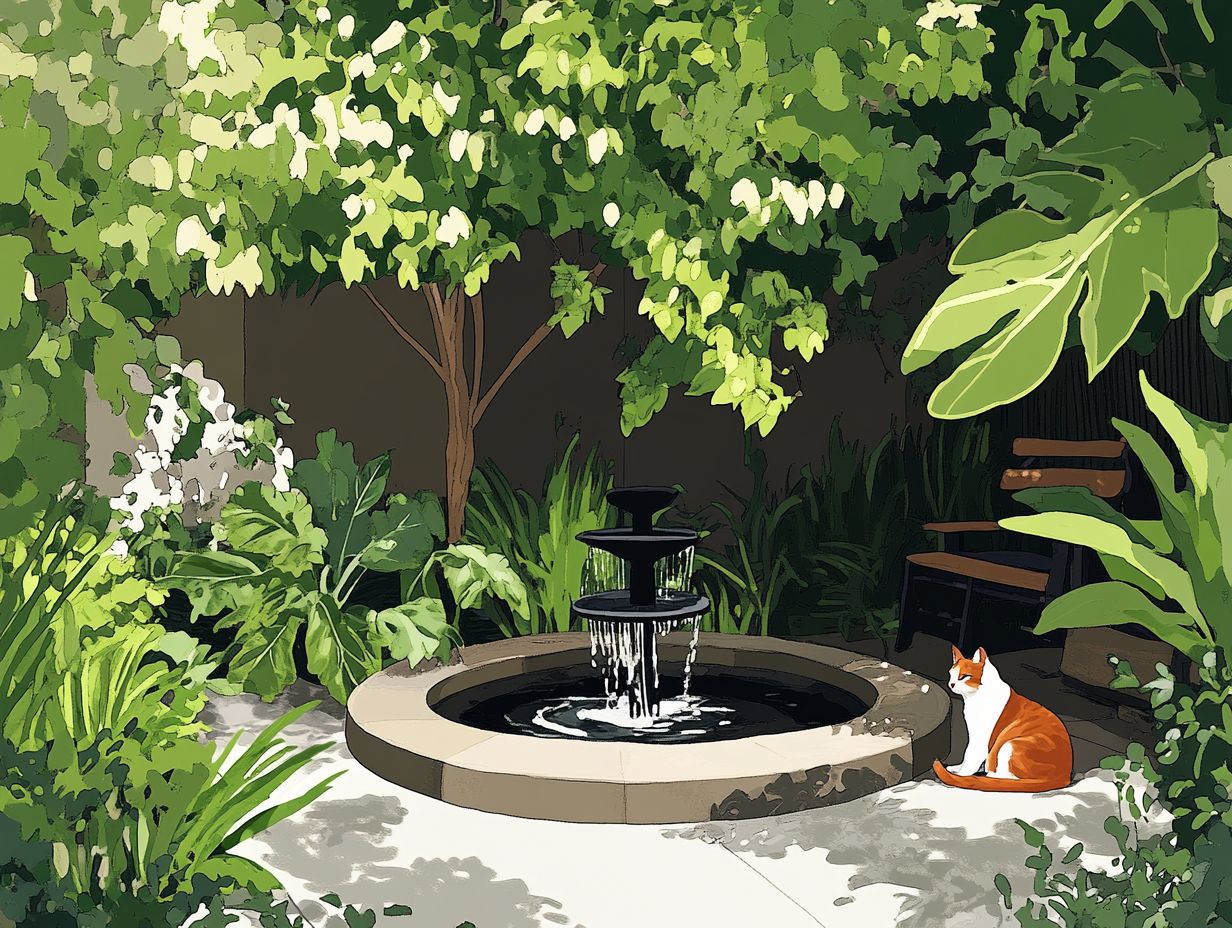 Types of Water Features for Pet Calm