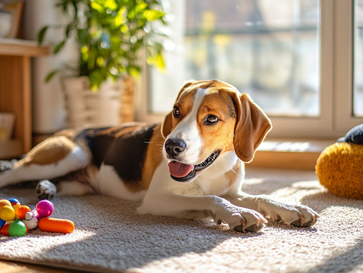 Image showing signs of stress in pets due to high foot traffic