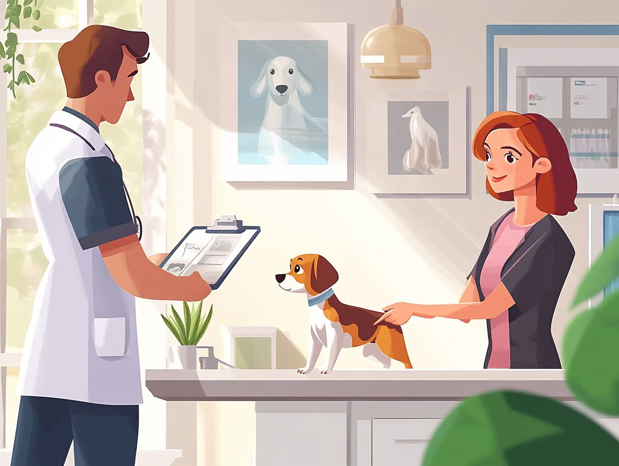 Infographic summarizing key takeaways for pet health consultations.