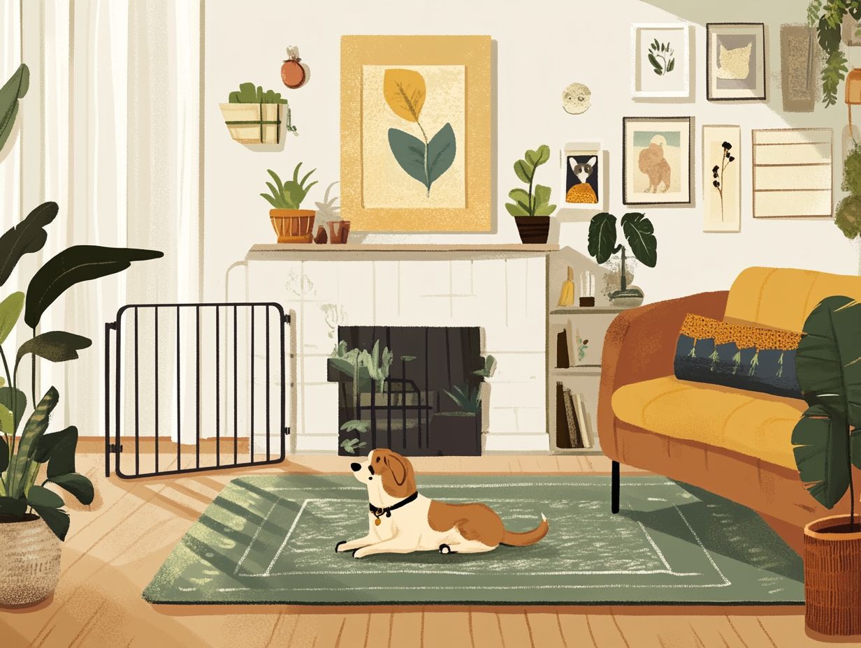 A visual guide to pet-proofing your home for a safer environment.