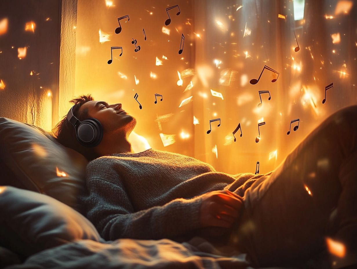 How does music affect anxiety levels?