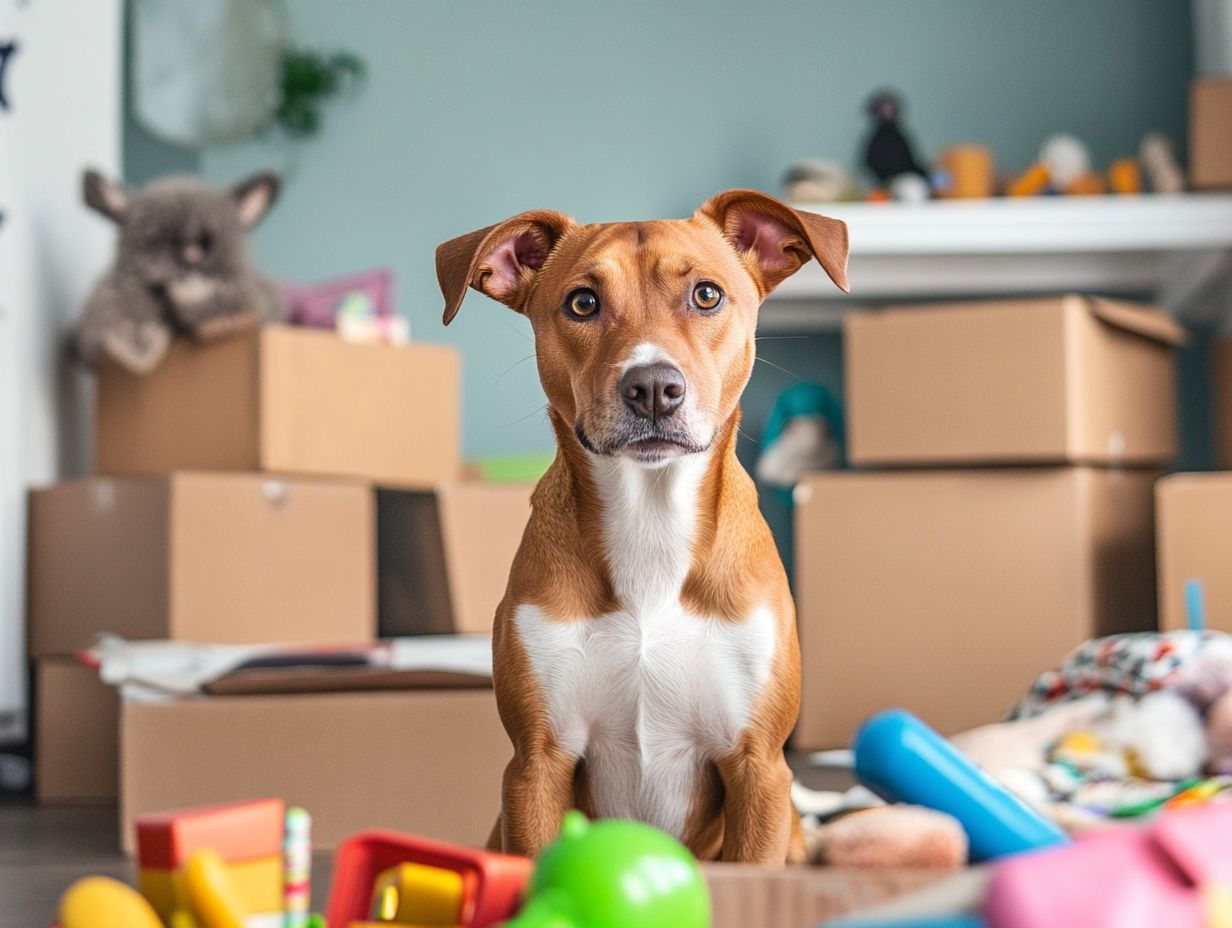 Image showing the effects of moving on pet anxiety.