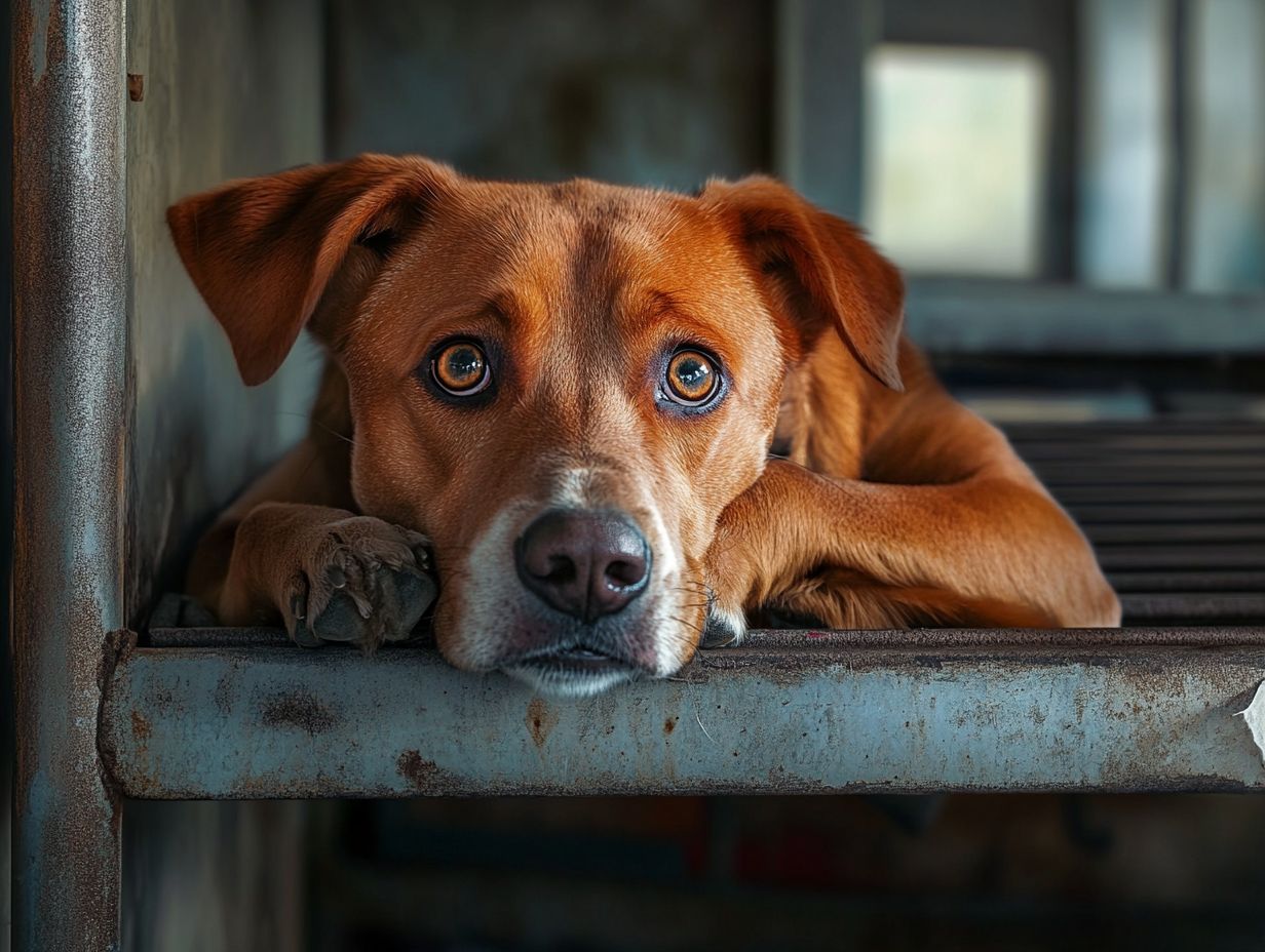 An infographic explaining the impact of shelter life on pet anxiety.