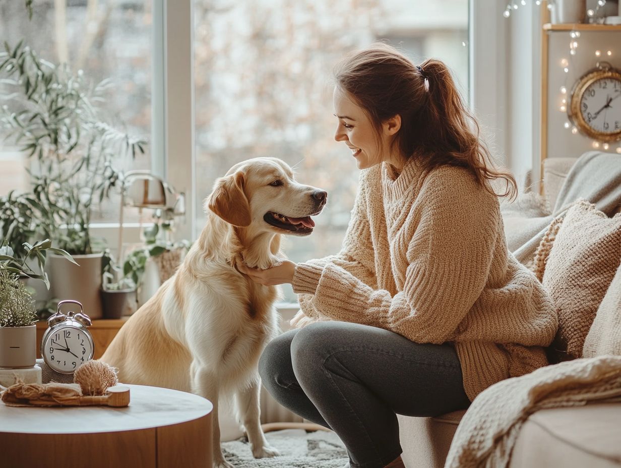 Visual Summary of Key Takeaways for Managing Pet Anxiety