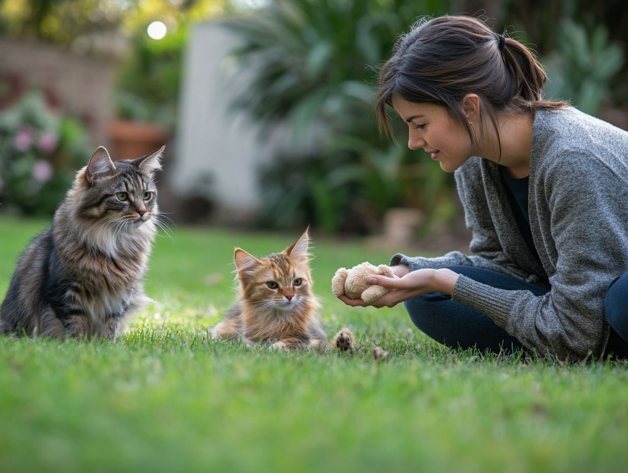 A pet therapist with therapy animals