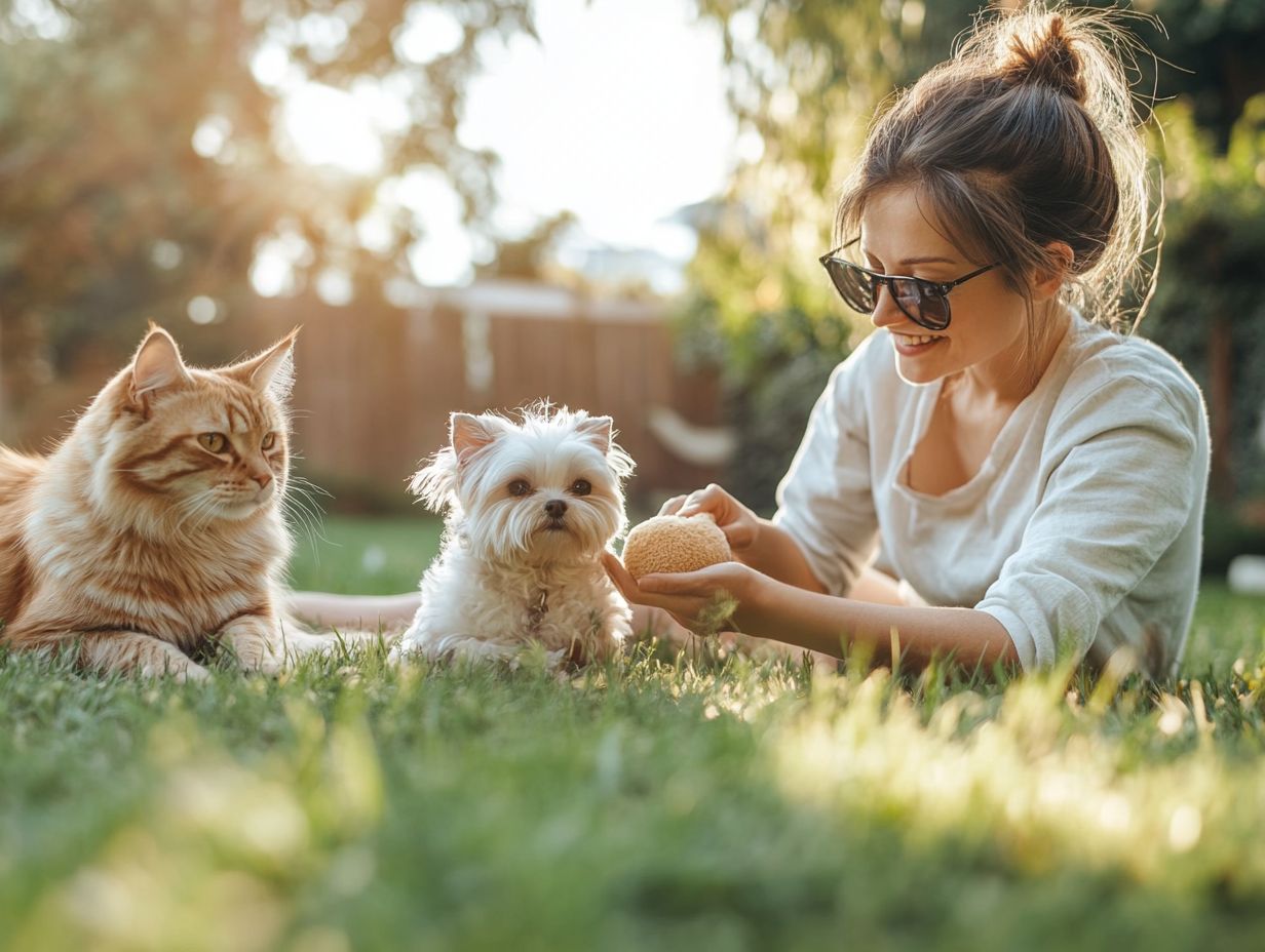 A person preparing to become a pet therapist