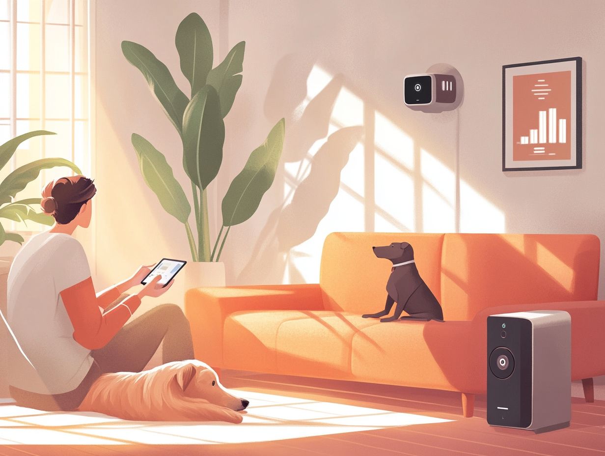 How can technology help me monitor my pet's environment?