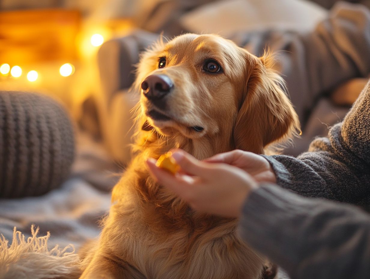 A dog showing anxiety