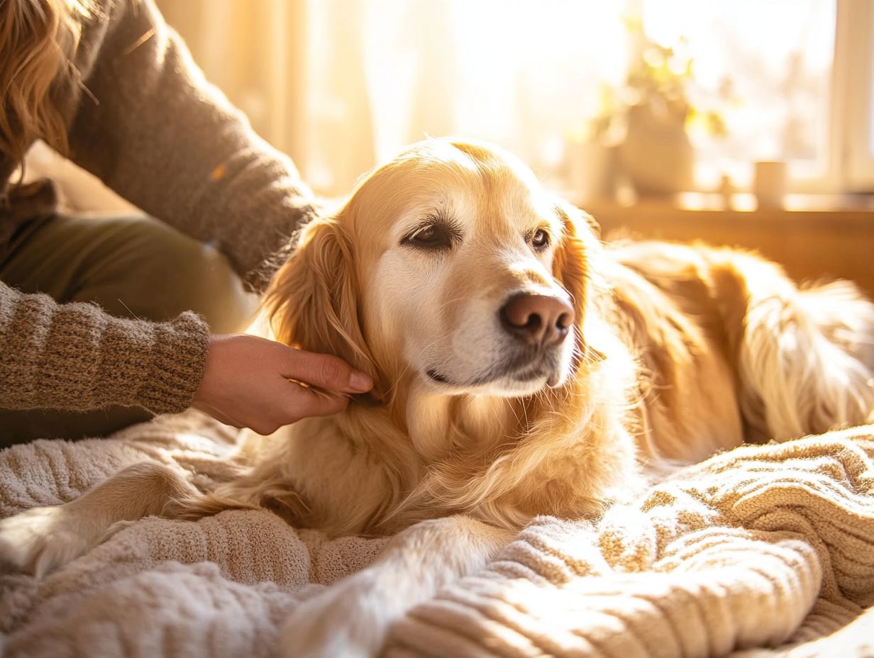 Illustration of effective strategies for pet anxiety.