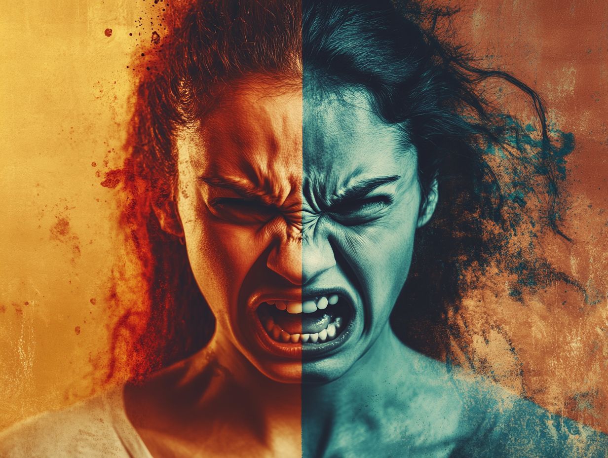 Illustration of the connection between anxiety and aggression