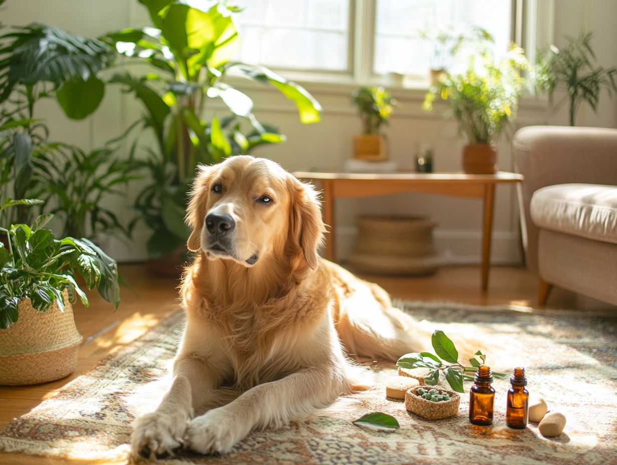 Aromatherapy oils that help relieve pet anxiety.