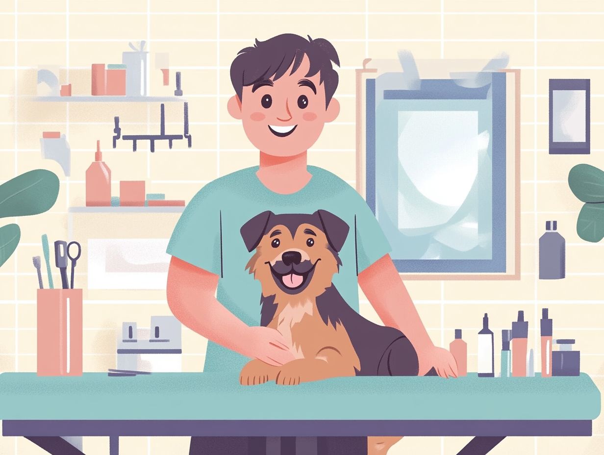 Visual Summary of Key Tips to Reduce Pet Grooming Anxiety